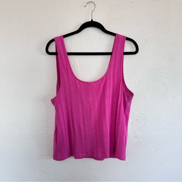 Anthropologie Pilcro Notched Tank in Pink - Picture 5 of 7